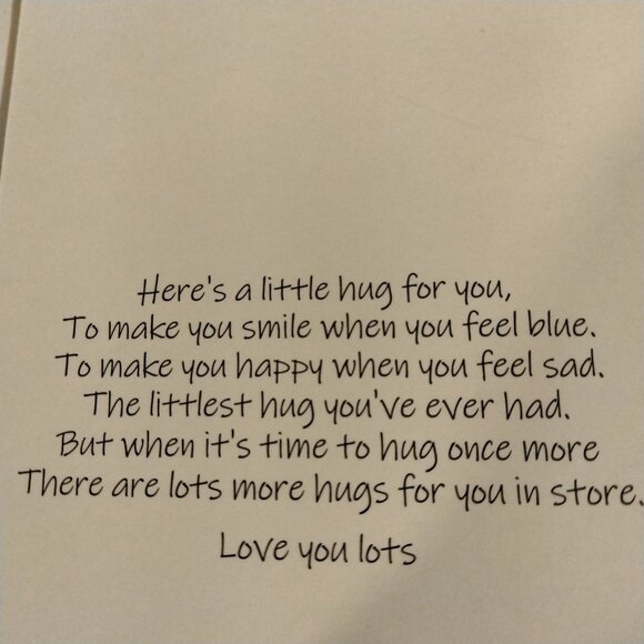 Flamingo Hug Charm Keychain Clip Inspirational Card - Picture 3 of 6